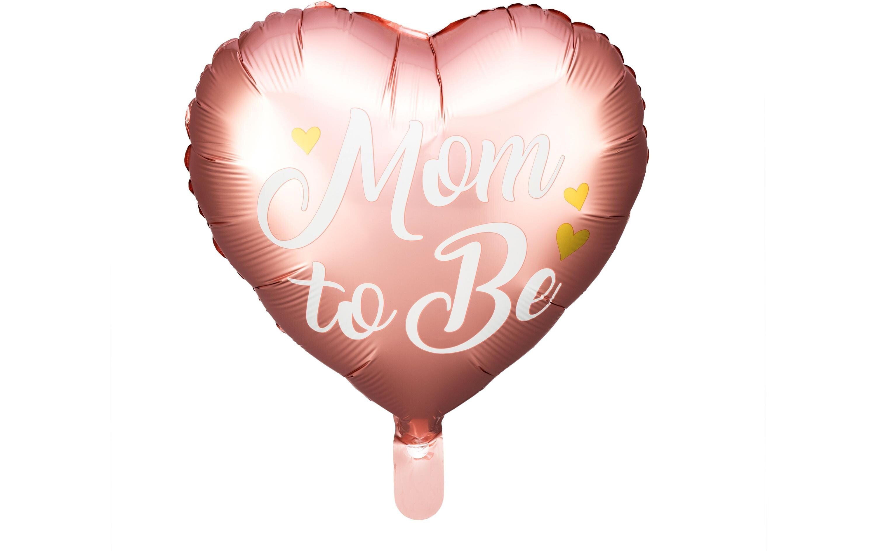 Partydeco Folienballon Mom to be rosa, 35 cm