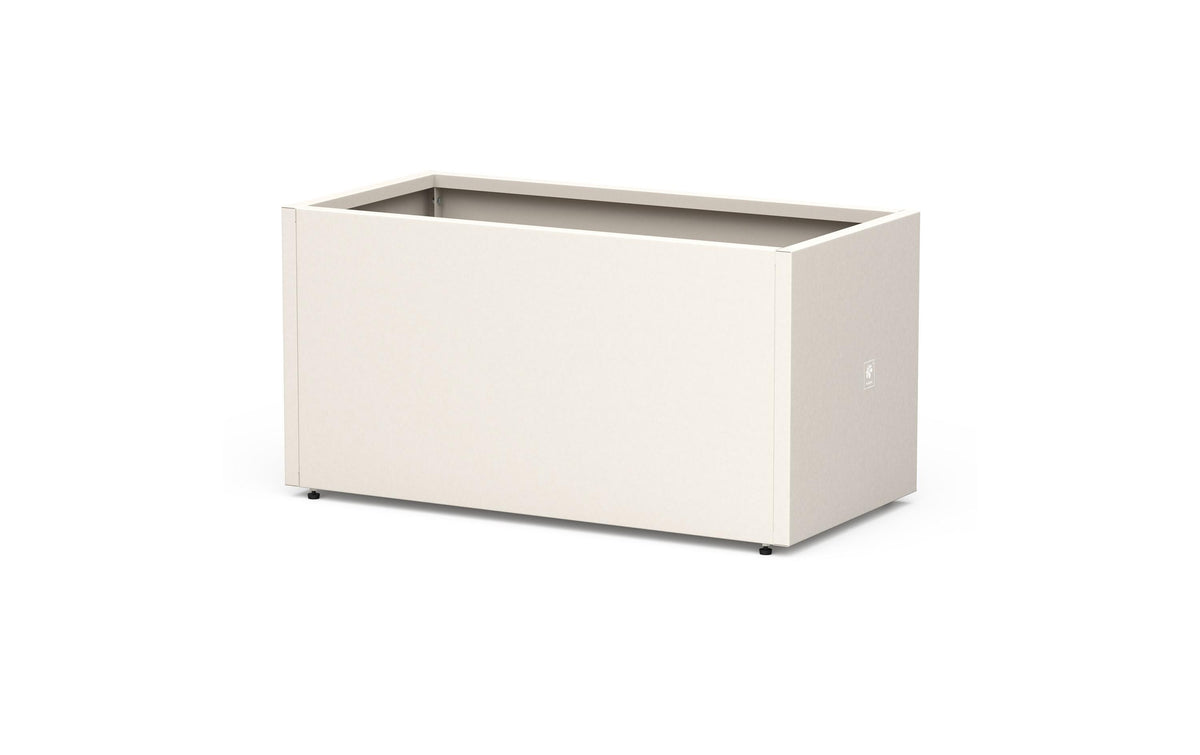 Herstera Metal Planter 50 100x50x50cm, White Clay