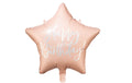 Partydeco Folienballon Happy Birthday rosa, 40 cm