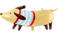 Partydeco Folienballon Dachshund braun, 92 x 40 cm