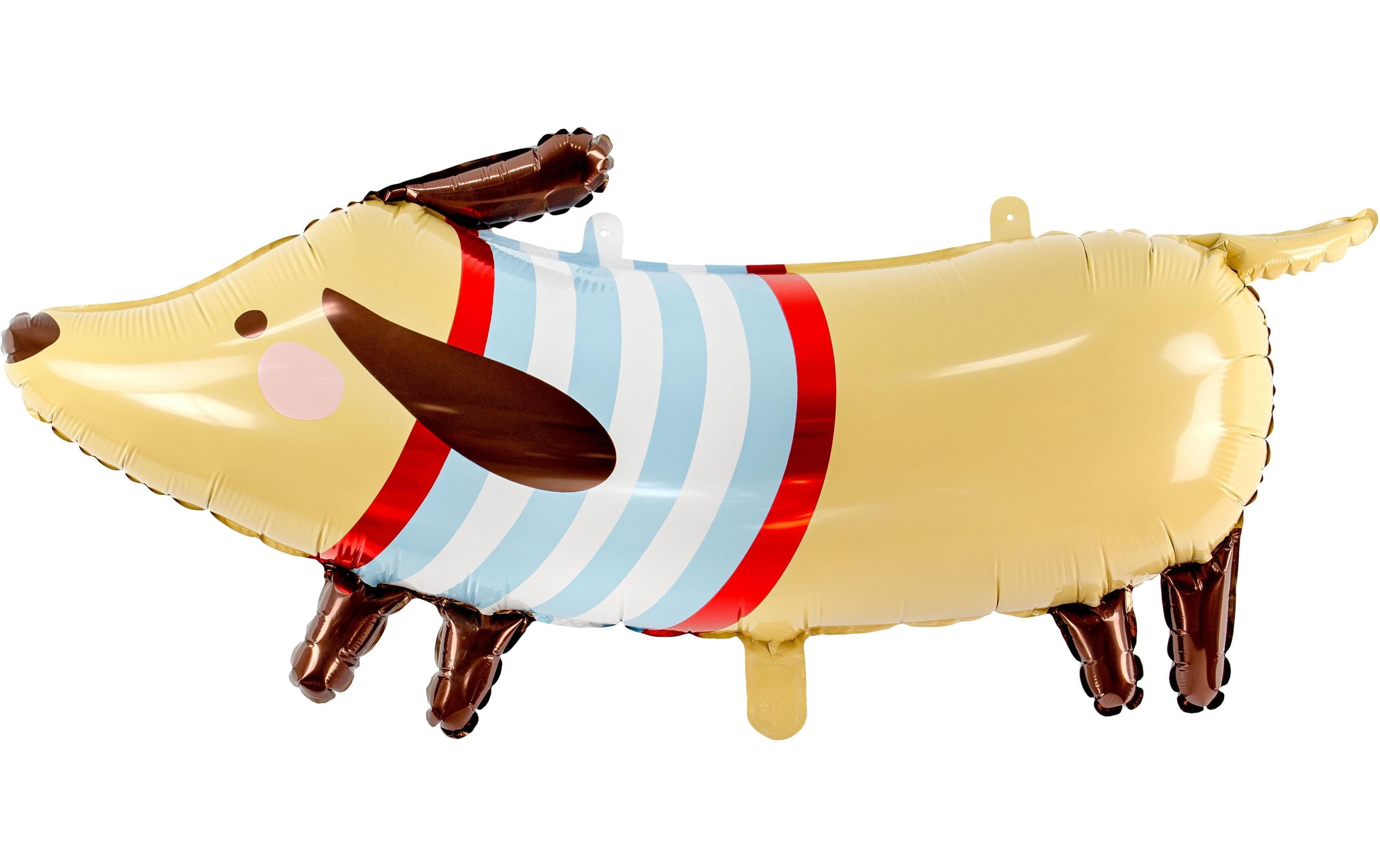 Partydeco Folienballon Dachshund braun, 92 x 40 cm