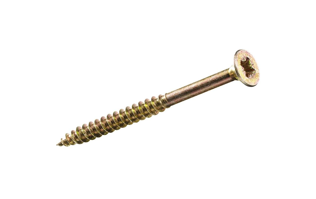 Krafter HS SPS Spanplattenschrauben PZ Teilgewinde 4,0x 60 mm Stahl gelb vz 10 ST