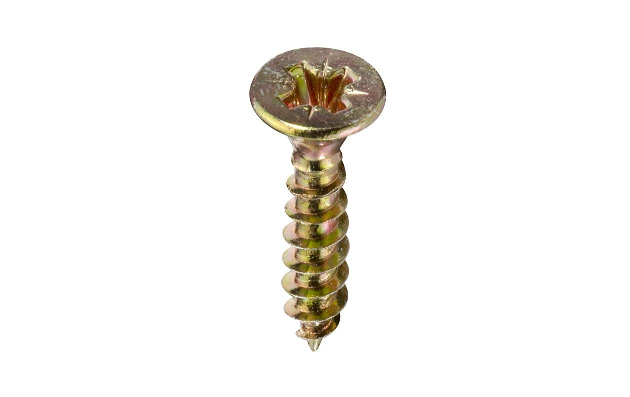Krafter HS SPS Spanplattenschrauben PZ Vollgewinde 4,0x 30 mm Stahl gelb vz 16 ST