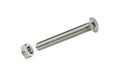 Krafter Gewindeschrauben Seko mit Muttern M 5x 16 mm DIN 965 Stahl blau vz 10 ST
