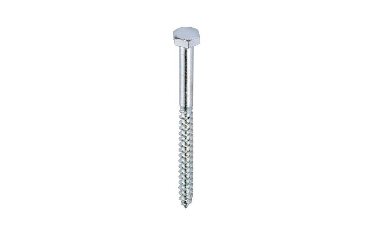 Krafter Schlüsselschrauben 10x 60 mm DIN 571 Stahl blau vz 2 ST