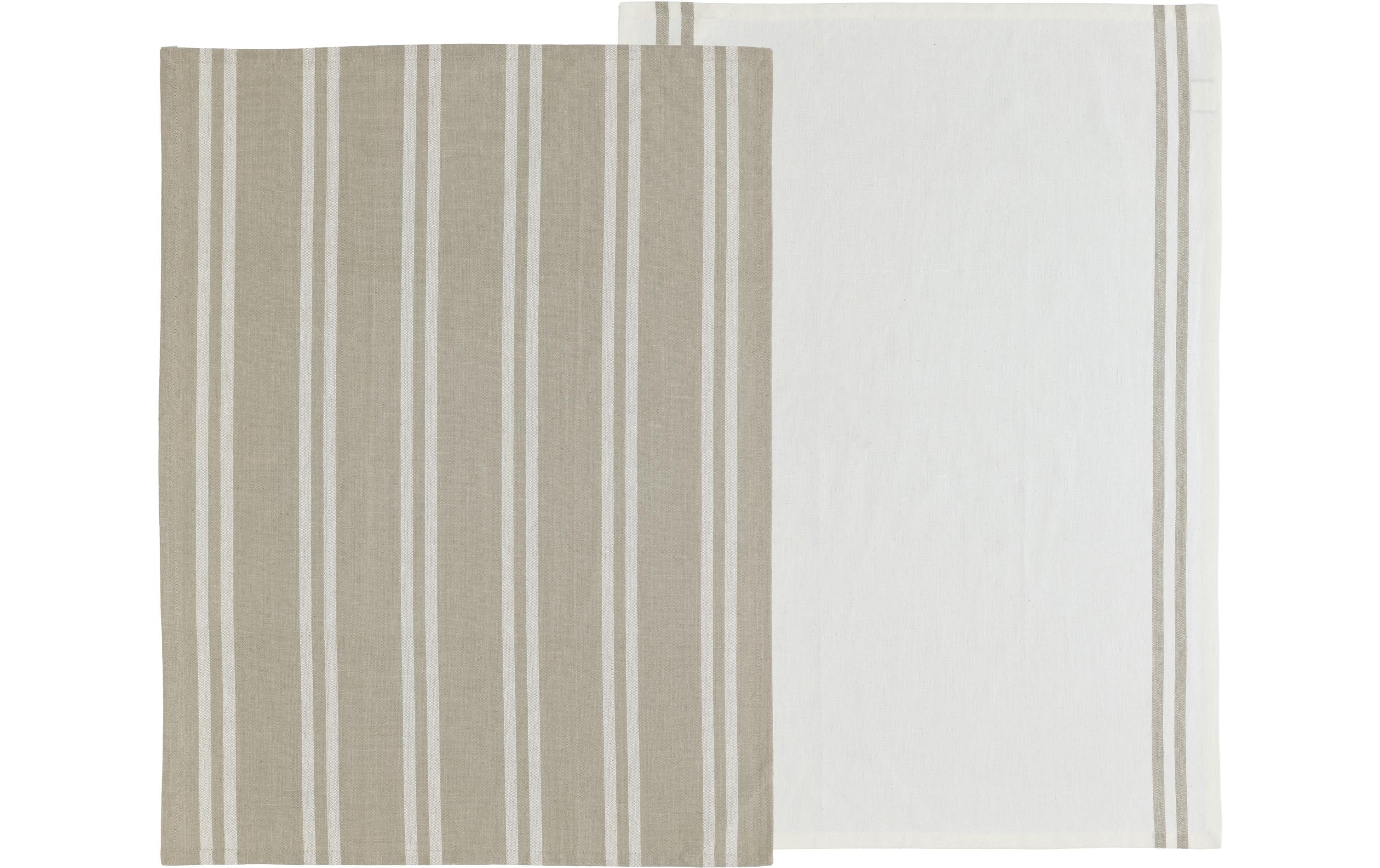 Södahl Geschirrtuch Soft Beige 2er Set 50x70cm, beige, 100% Baumwolle