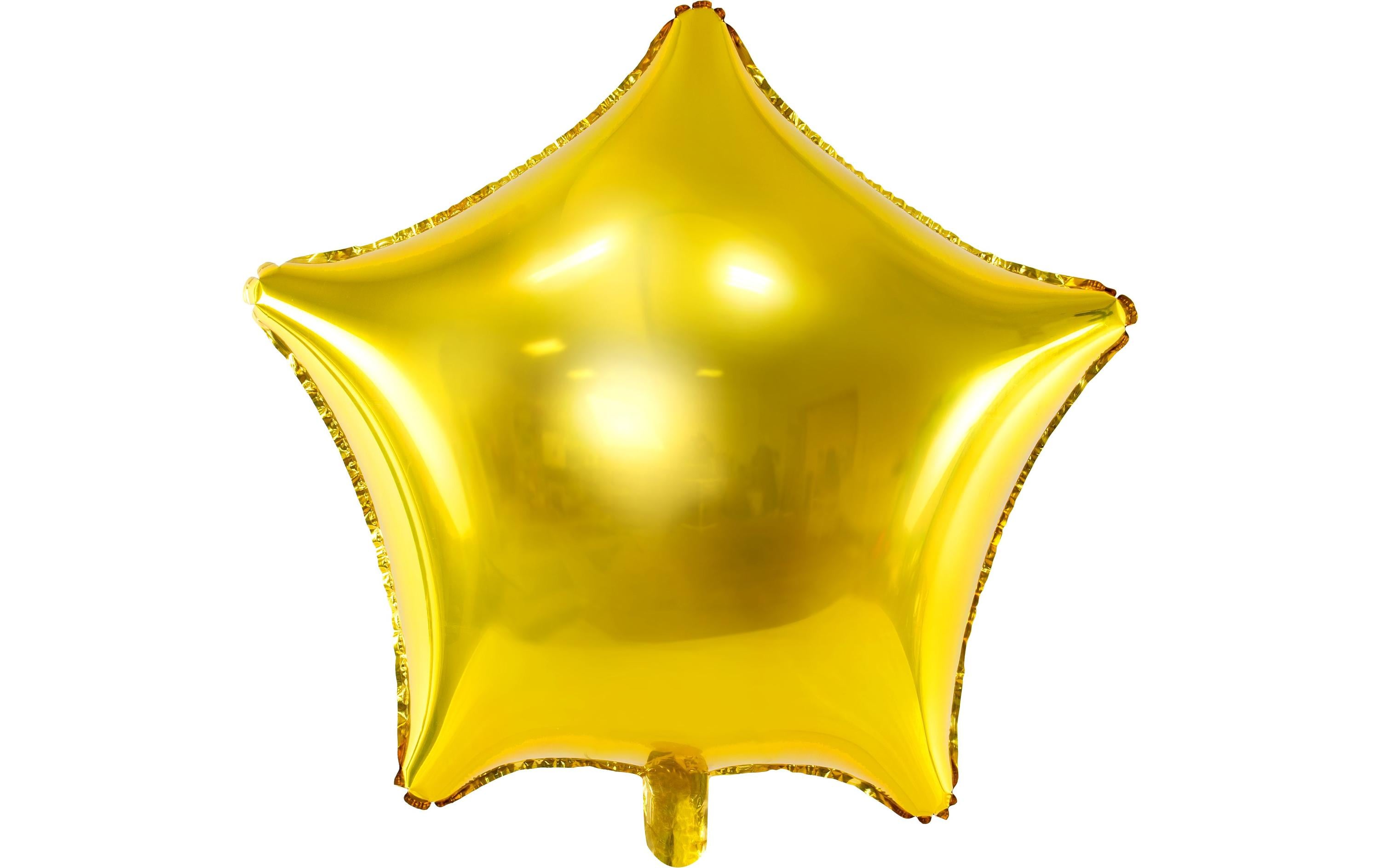 Partydeco Folienballon Star gold, 48 cm, 1 Stück