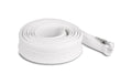 Delock Geflechtschlauch, 2mx30mm Reissverschluss, hitzebeständig, Weiss