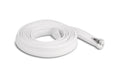 Delock Geflechtschlauch, 2mx20mm Reissverschluss, hitzebeständig, Weiss
