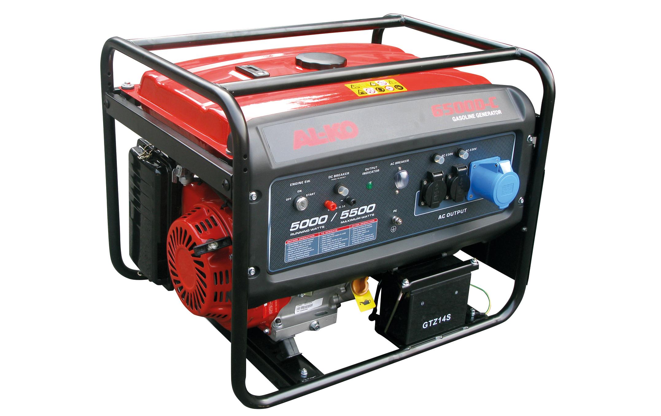 AL-KO Benzin-Stromerzeuger 6500C 4-Takt, 5000W, 25 Liter-Tank