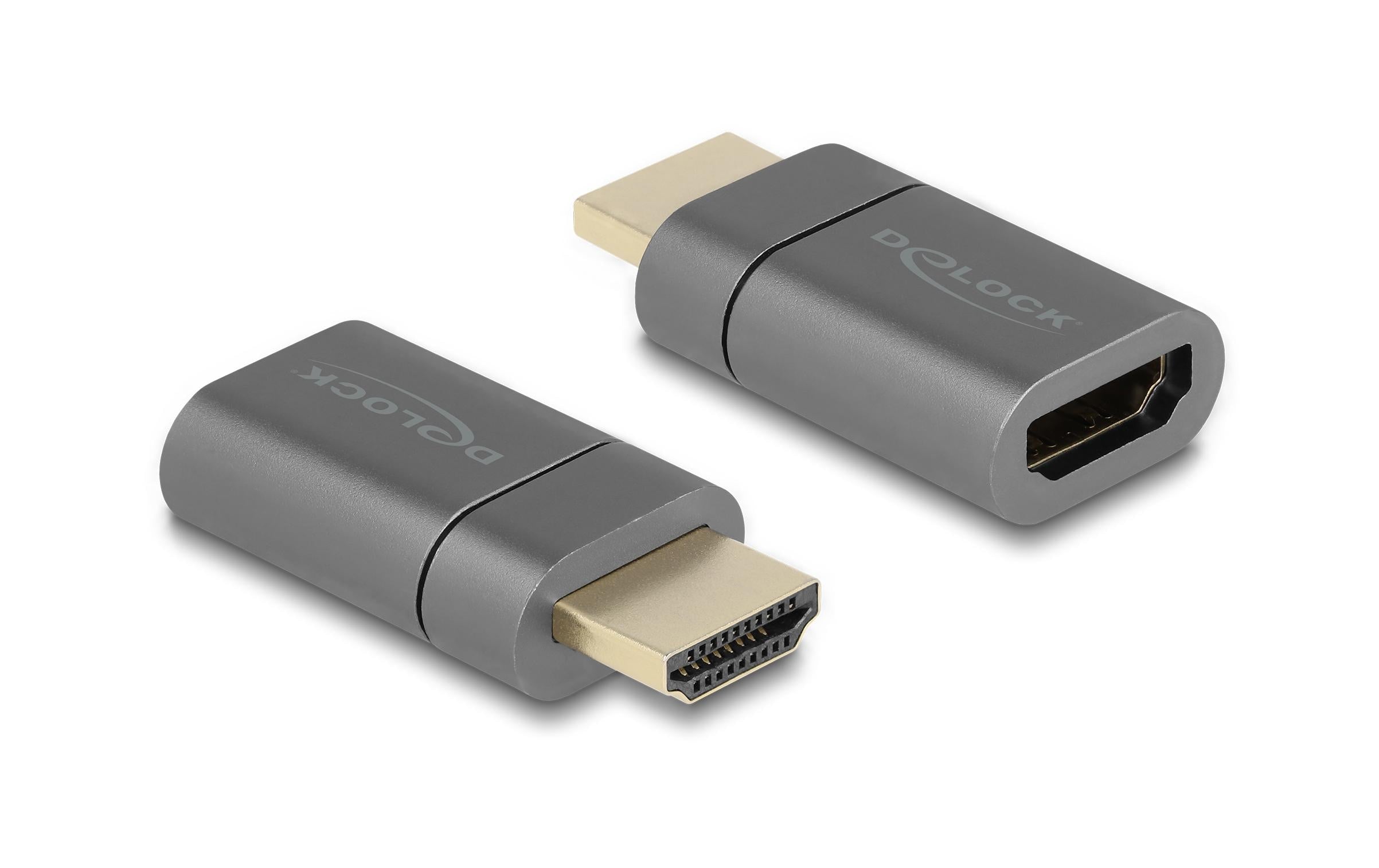 Delock HDMI Adapter Stecker zu Buchse 8K 60Hz Magnetisch