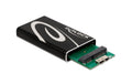 Delock Externes Gehäuse SuperSpeed USB für mSATA SSD, schwarz, Rate bis zu 5 Gbps