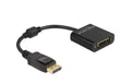 Delock Adapter DP1.2 Stecker zu DVI Buchse 4K, Passiv, schwarz