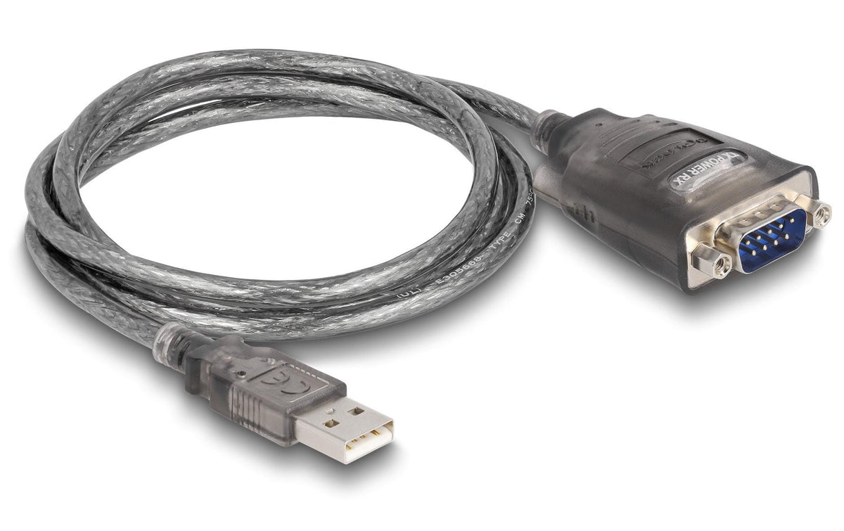 Schnittstellenkabel Adapter USB auf Seriell 1x USB 2.0 Typ-A, 1x Seriell RS-232 DB9