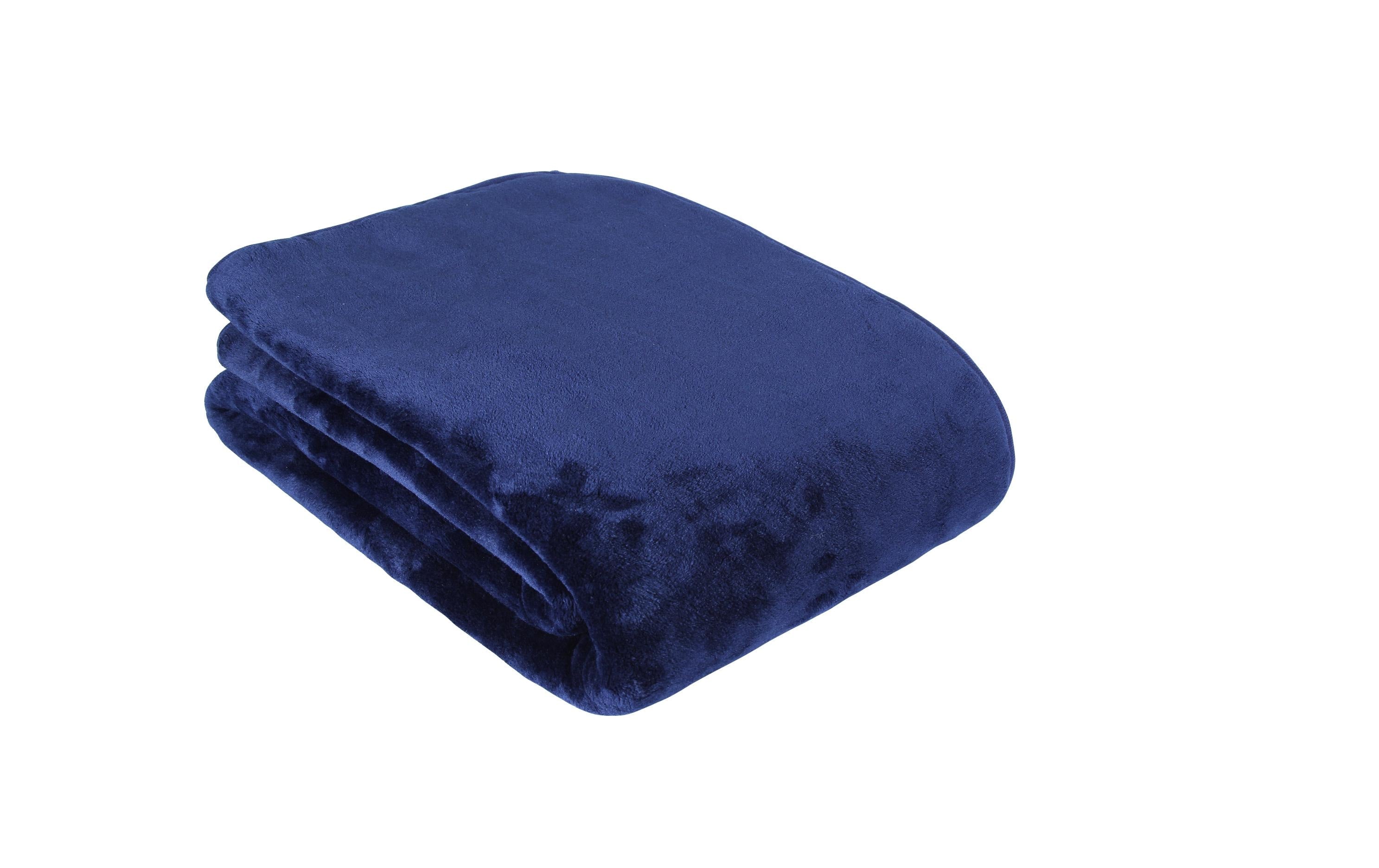 Eskimo Decke Cashmina, Blau 100% Micro-Polyester, waschbar, 150x200 cm