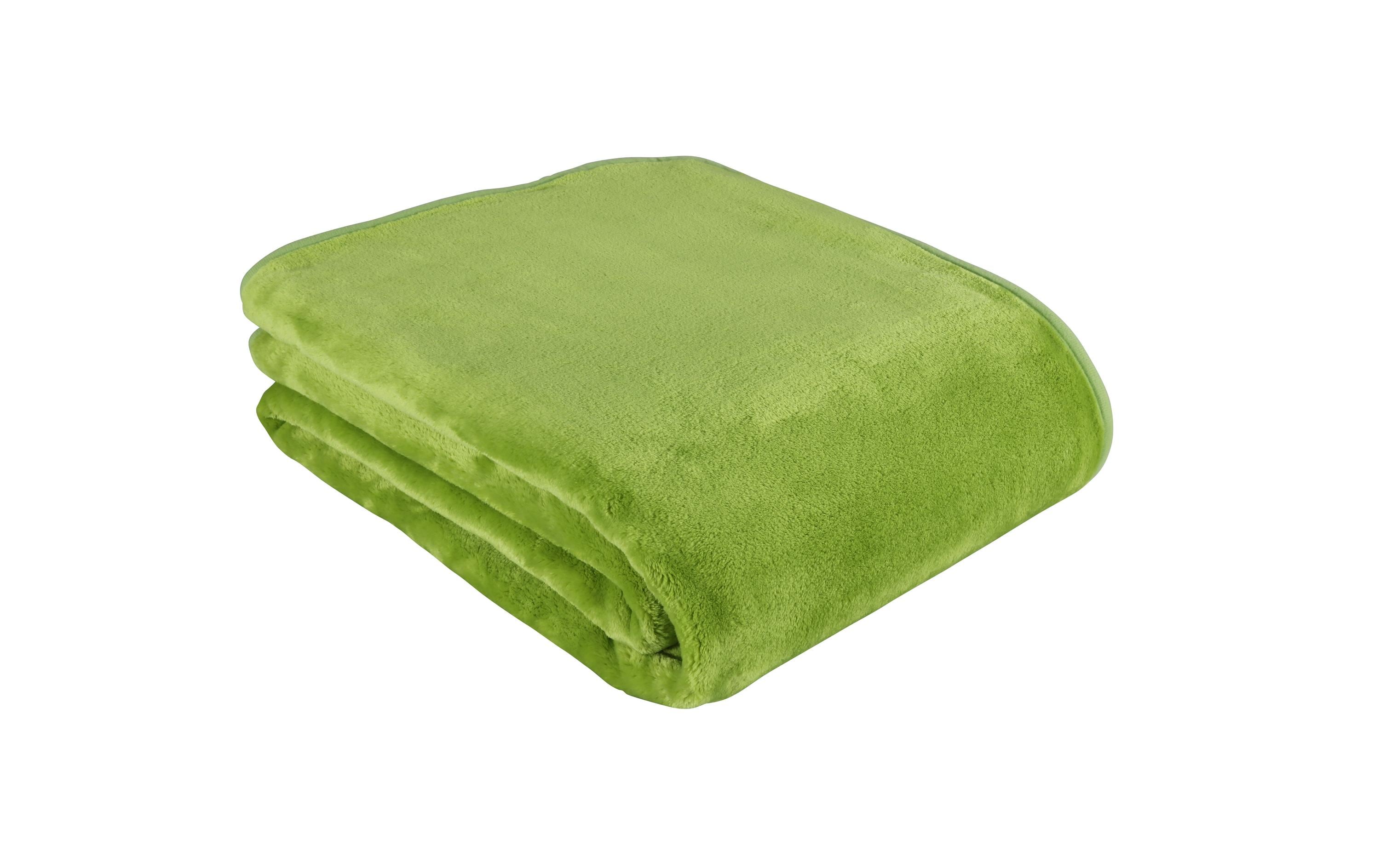 Eskimo Decke Cashmina, Grün 100% Micro-Polyester, waschbar, 150x200 cm