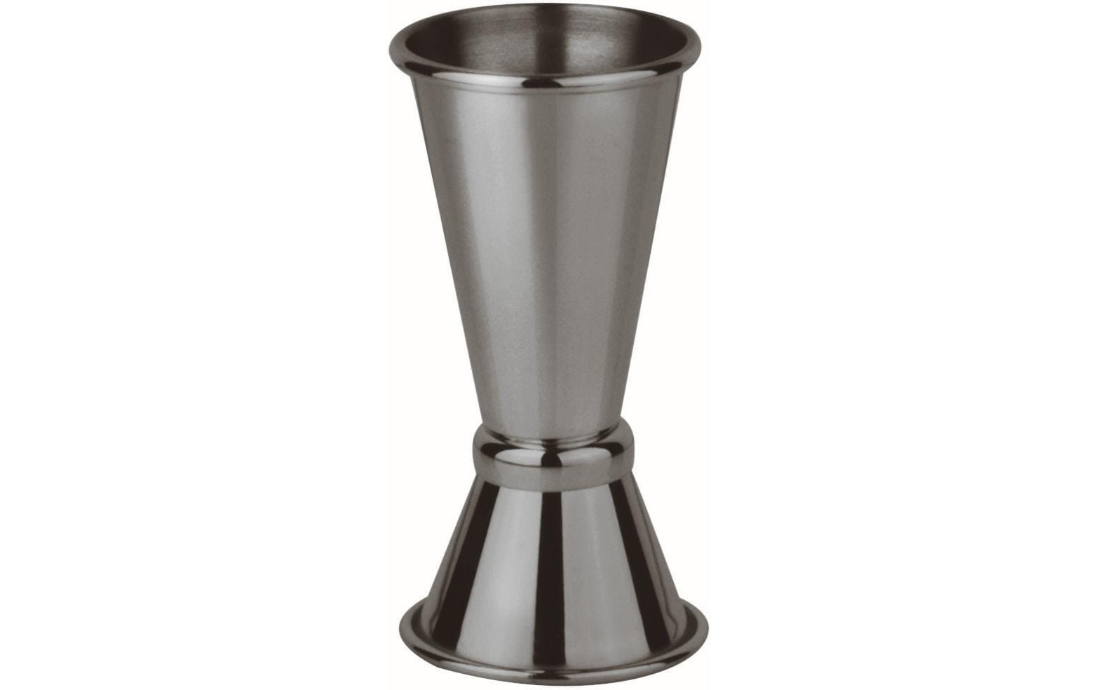 Paderno Cocktail Doppelmass schwarz 40/20ml, D 4cm, H 11cm