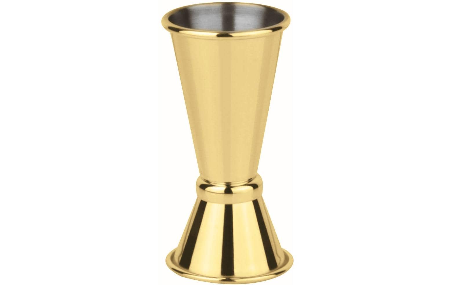 Paderno Cocktail Doppelmass gold 40/20ml, D 4cm, H 11cm