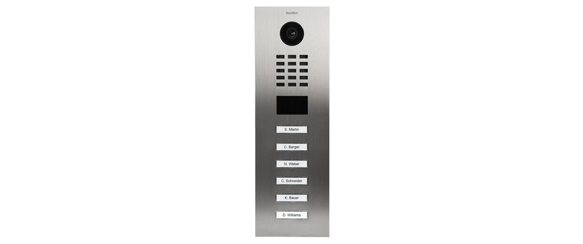 Doorbird Türsprechanlage D2106V 6 Ruftasten, Edelstahl V2A