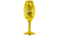 Partydeco Folienballon Glass gold, 28 x 80 cm