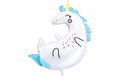 Partydeco Folienballon Unicorn weiss/blau, 70 x 75 cm