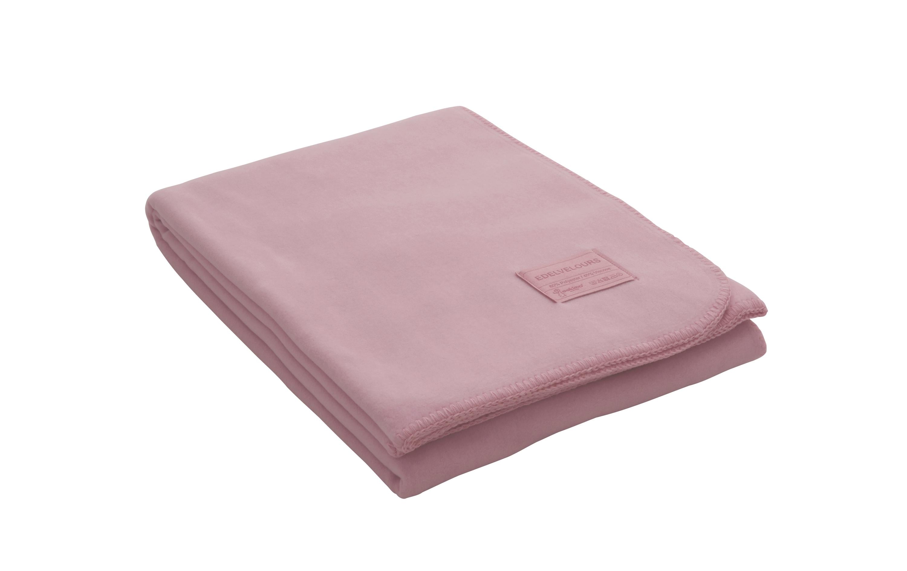 Eskimo Decke Edelvelours, Altrosa 60% Polyester / 40% Viscose, 150 x 200 cm