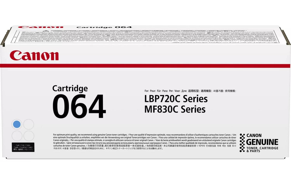Canon Toner 064 Cyan, 4935C001 5000 Seiten, I-SENSYS LBP722Cdw, MF832Cdw