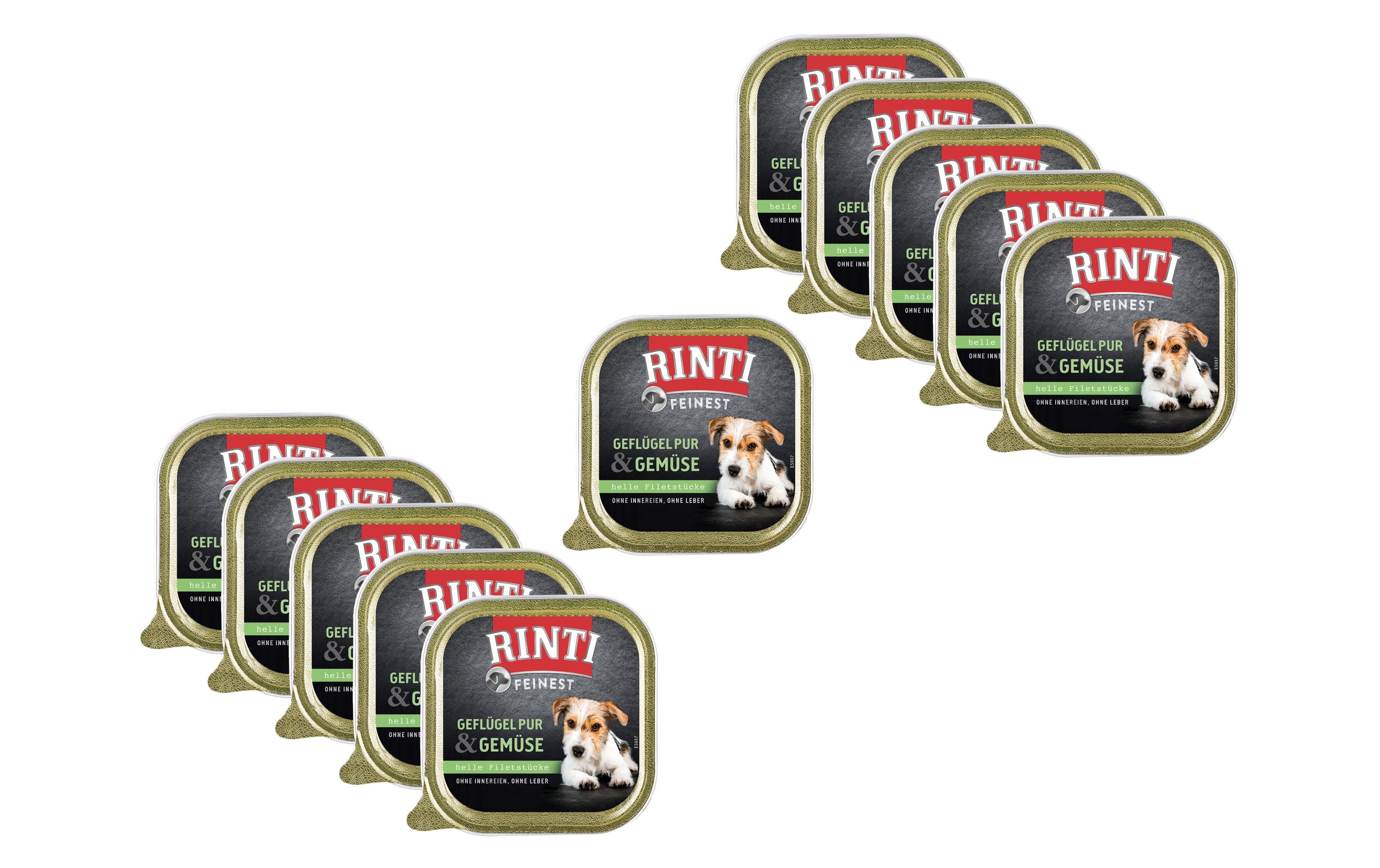 Rinti Feinest Schale Geflügel Pur Gemüse 11x150g