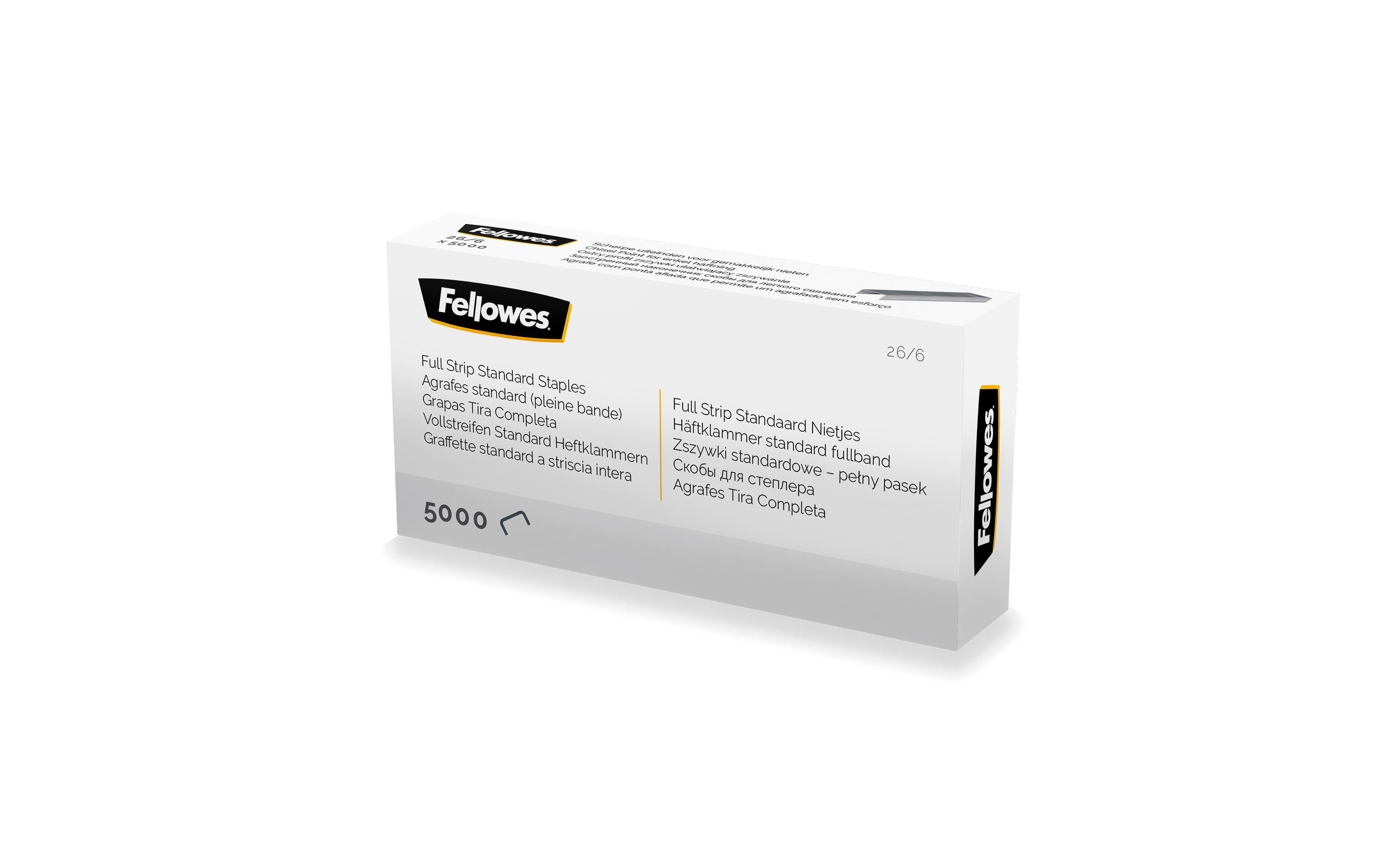 Fellowes Heftklammern 26/6 Vollstreifen, 5000 Stk.