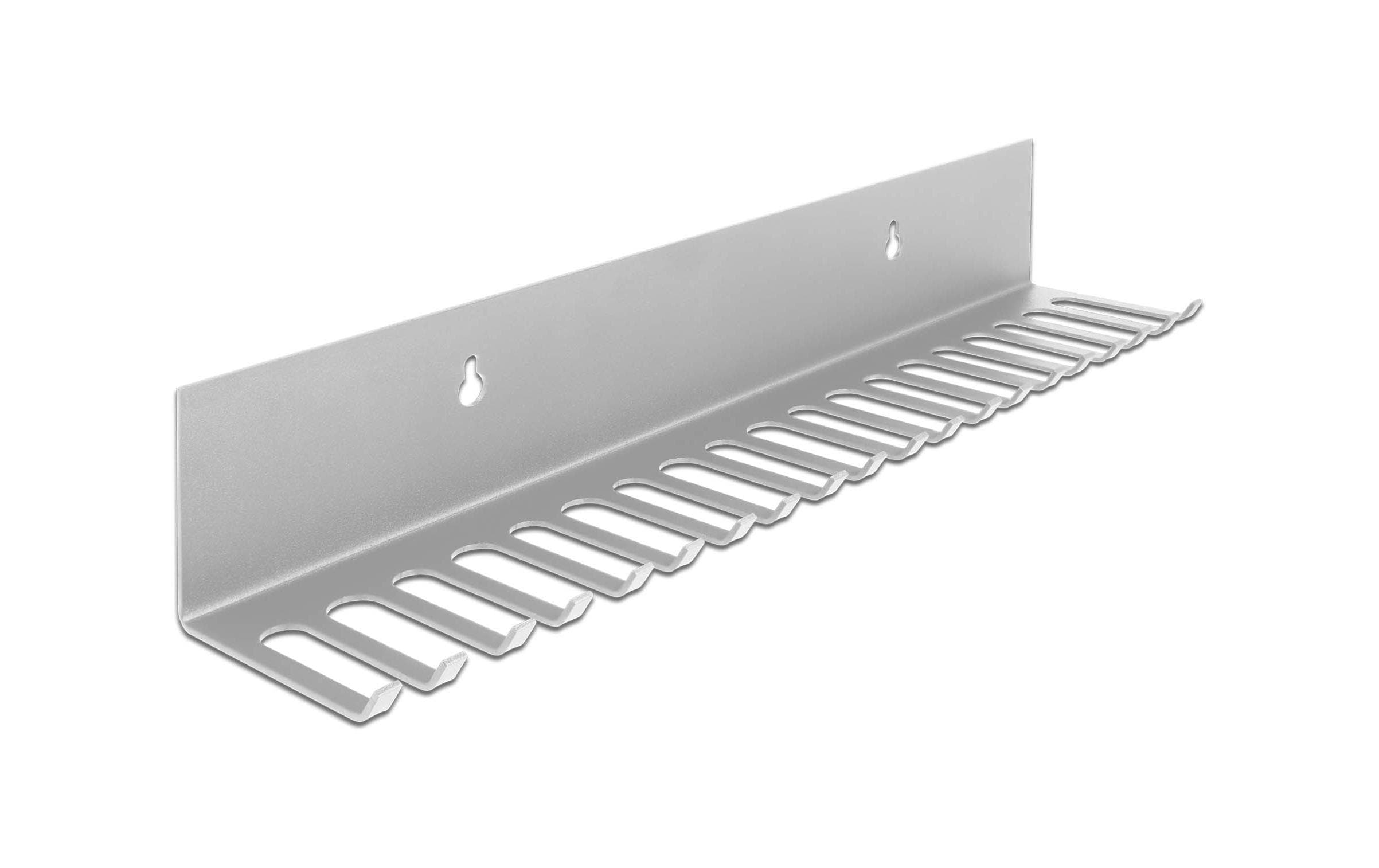 Delock Kabelhalterung 318x65mm, Grau zur Wandmontage