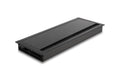 Delock Kabeldurchführung für Tischeinbau mit Bürste 300x120x28mm, schwarz