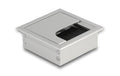 Delock Kabeldurchführung für Tischeinbau mit Bürste 80x80x28mm, silber