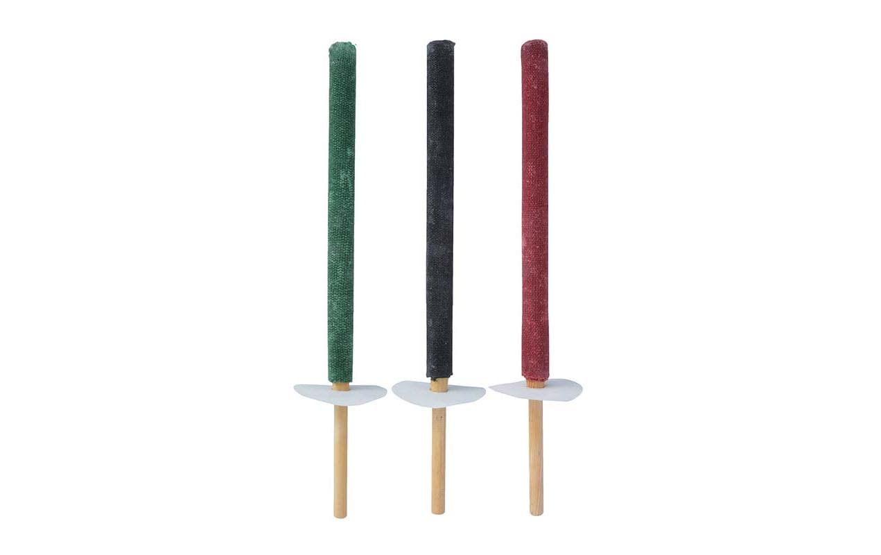 Wachstuchfackel, Set aus 3 3,0 x 3,0 x 50,5 cm
