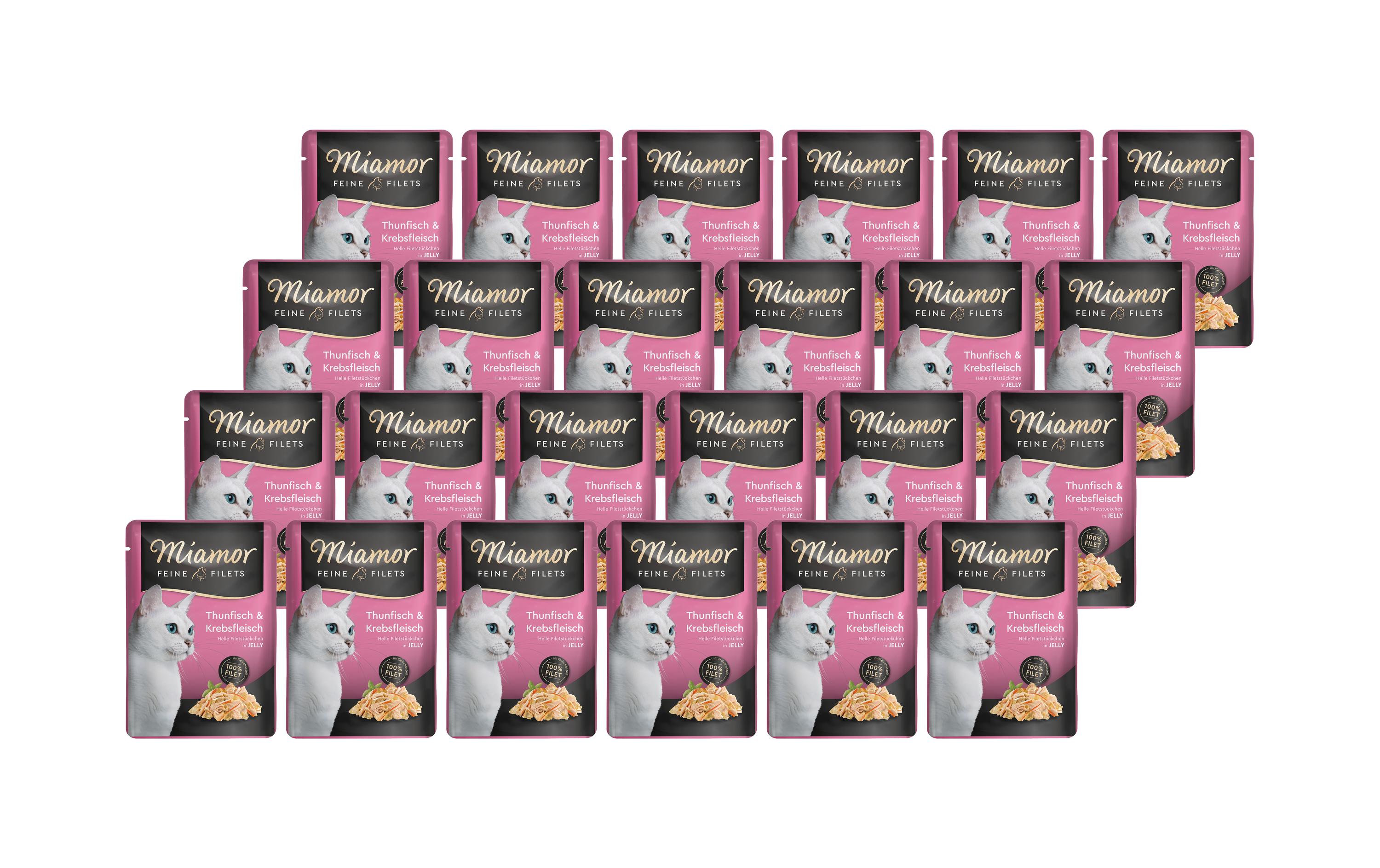 Miamor Feine Filets Thunfisch & Krebs Gelée 24x100g