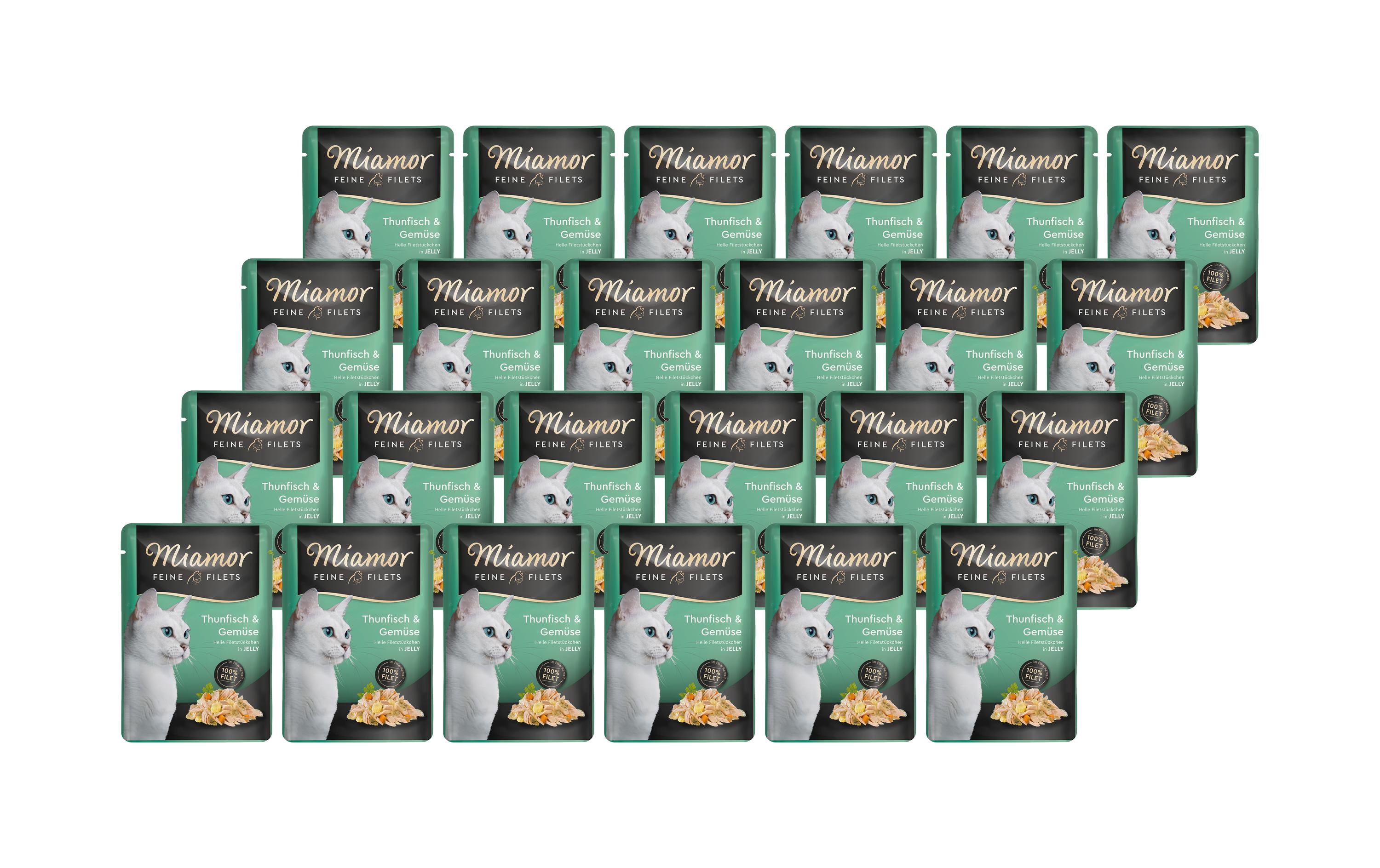 Miamor Feine Filets Thunfisch&Gemüse Gelée 24x100g