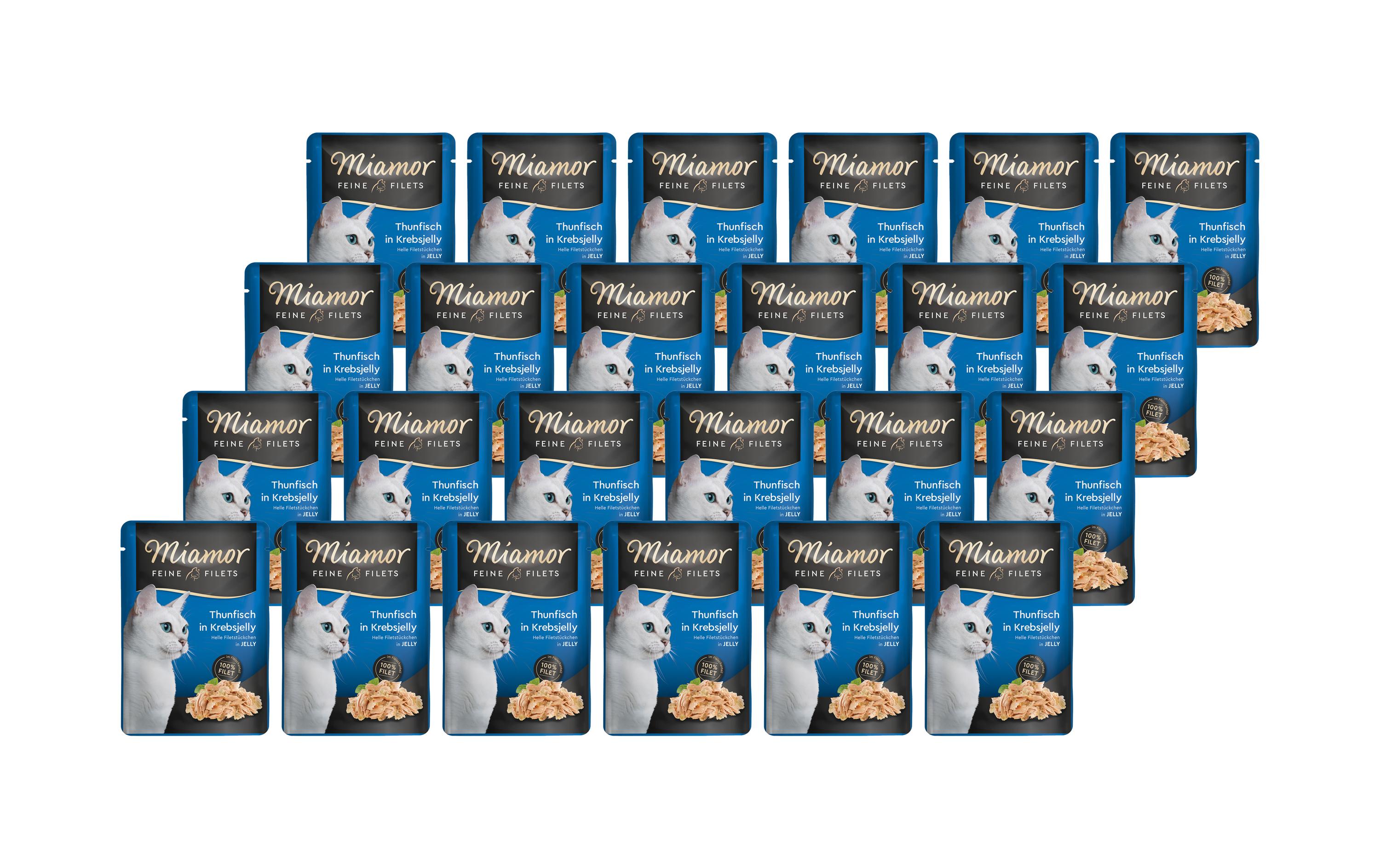 Miamor Feine Filets Thunfisch & Krebs Gelée 24x100g
