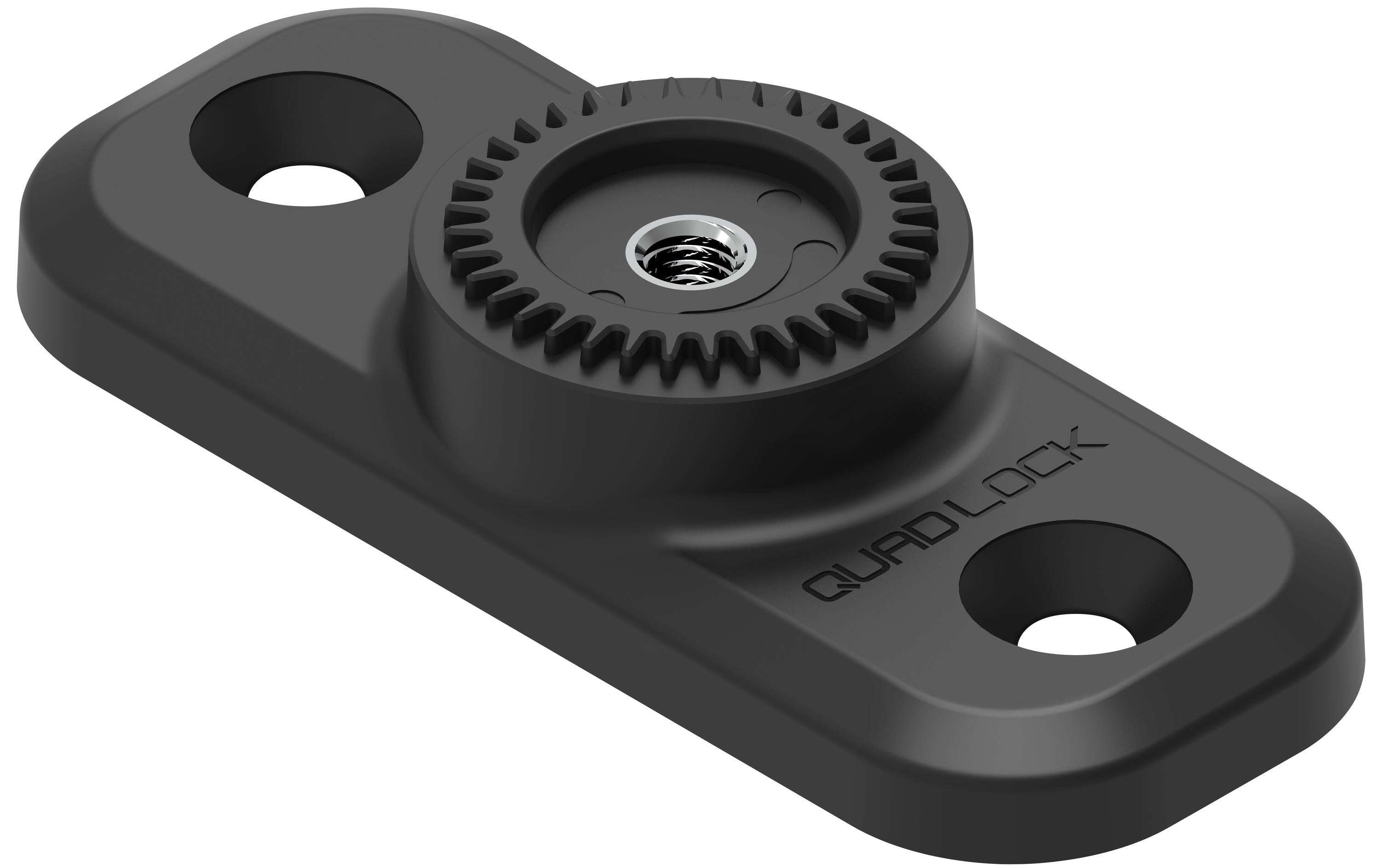 Quad Lock 360 Base - Flat Rectangle 2 Hole Basis für modularer Aufbau, 2 Loch