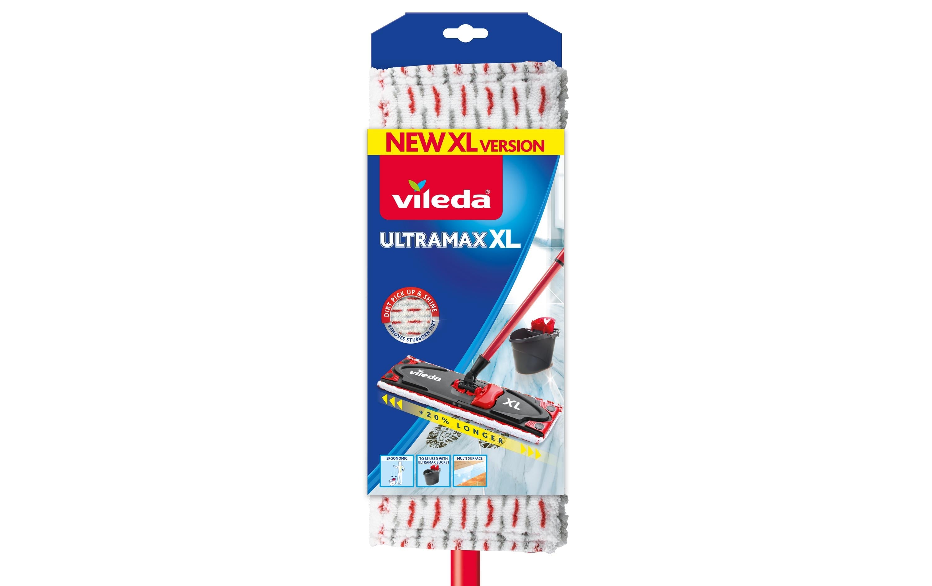 Vileda Ultranax XL System Bodenwischer 1 Wischer mit Bezug
