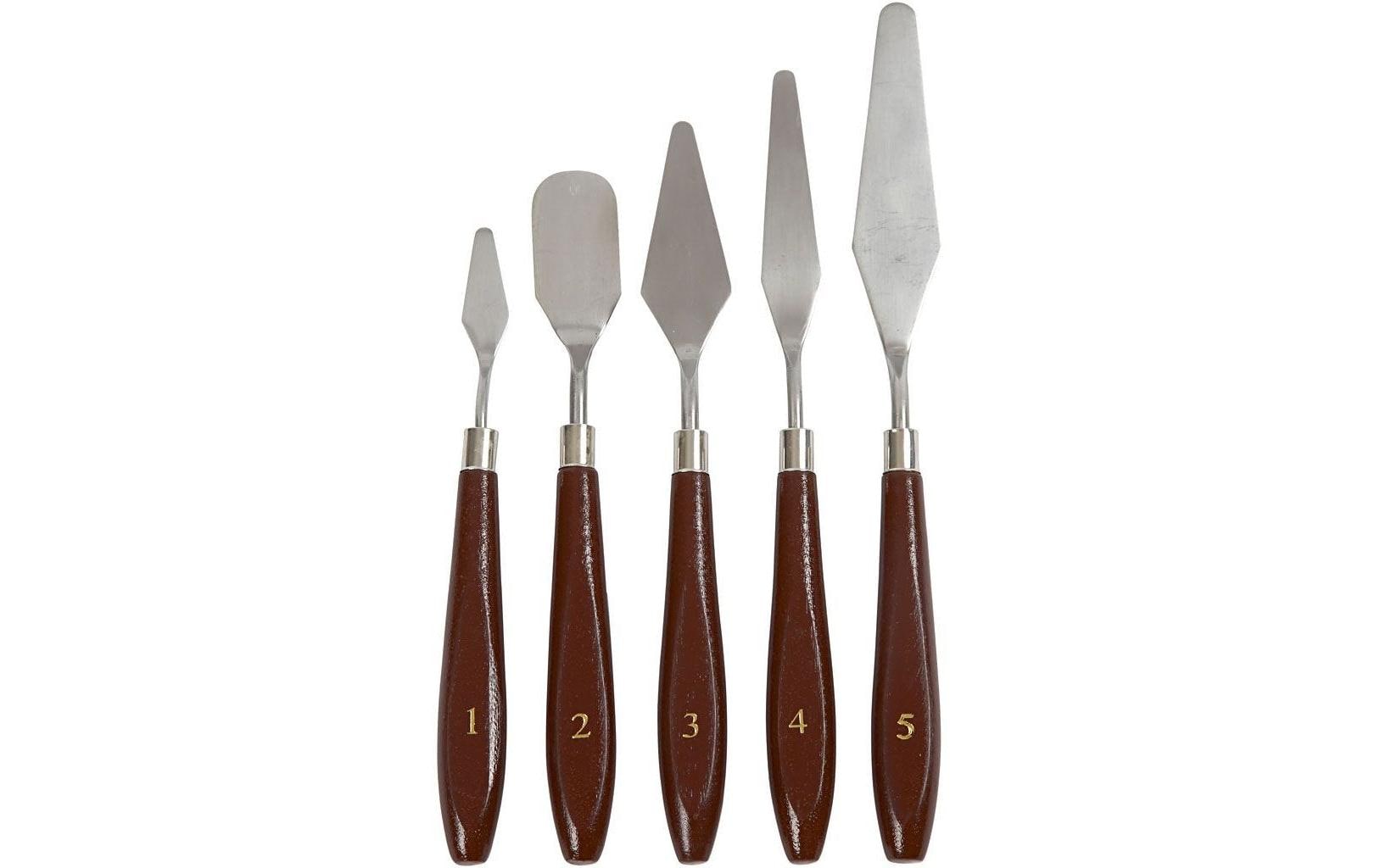 Creativ Company Malmesser / Spachtelset 5 Stück, 17 - 23 cm