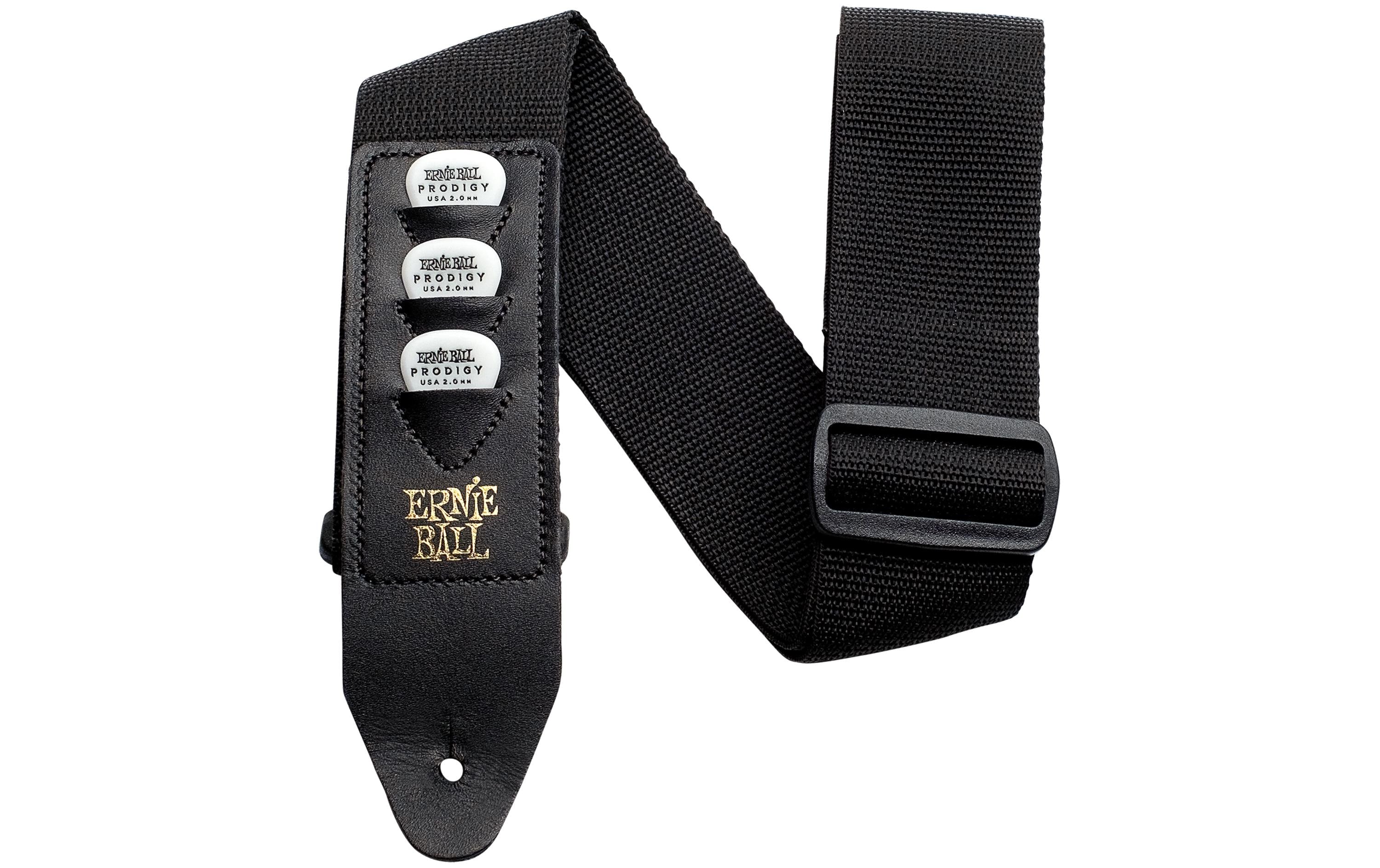 Ernie Ball 4039 Polypro, Pickholder Gitarrengurt, schwarz