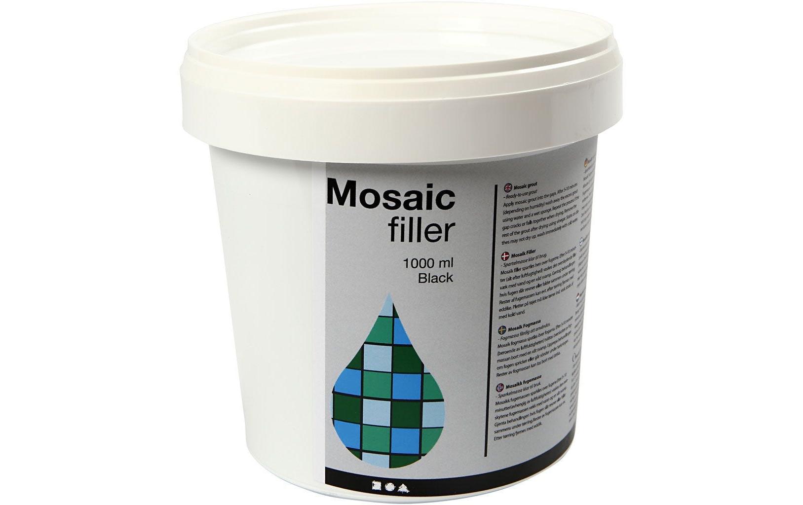 Creativ Company Mosaik-Fugenfüller schwarz, 1000 ml
