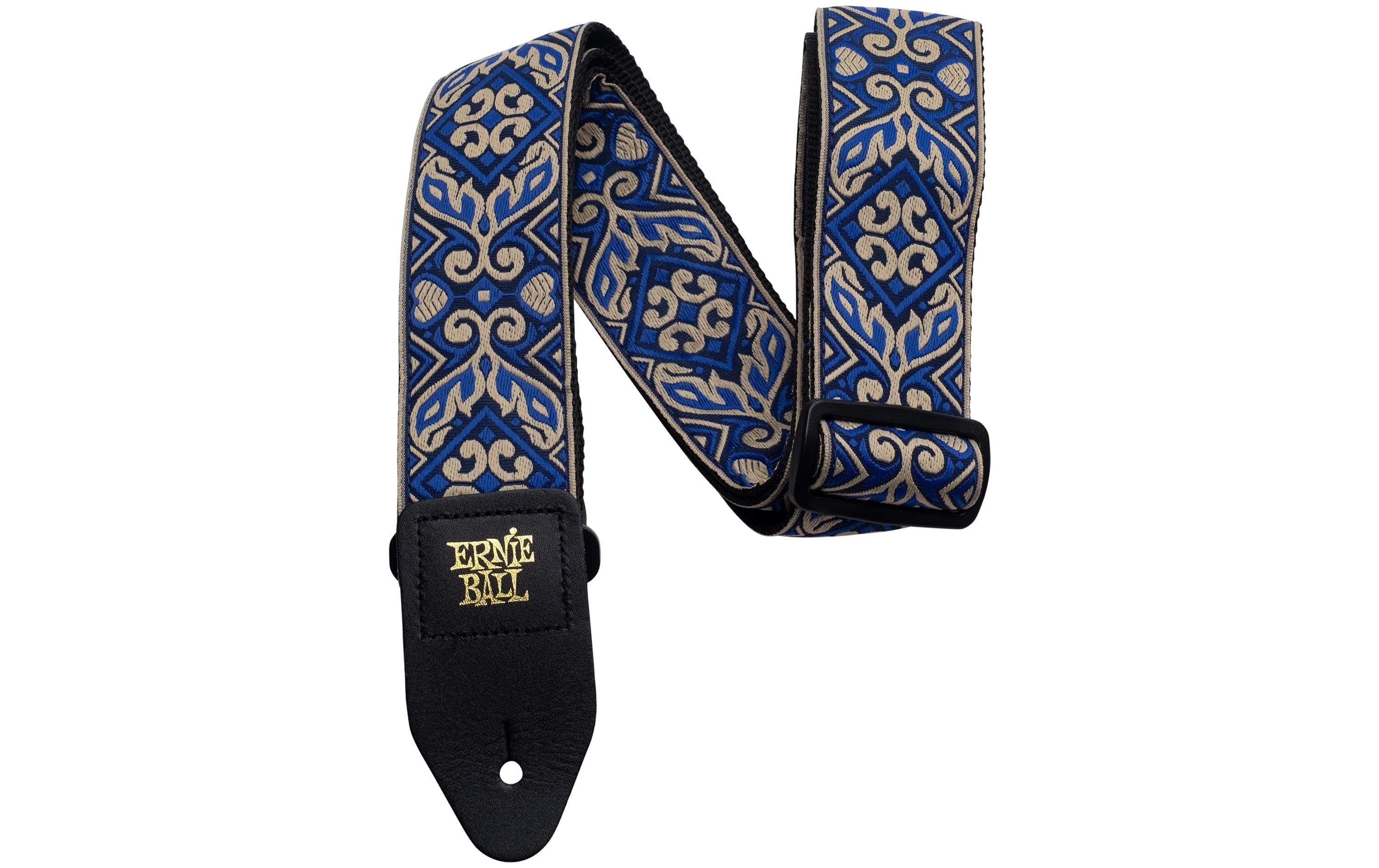 Ernie Ball 4165 Jacquard Gitarrengurt Tribal Blue