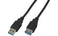 Wirewin USB3.0 Kabel, 1m, A-A, schwarz Verlängerungskabel
