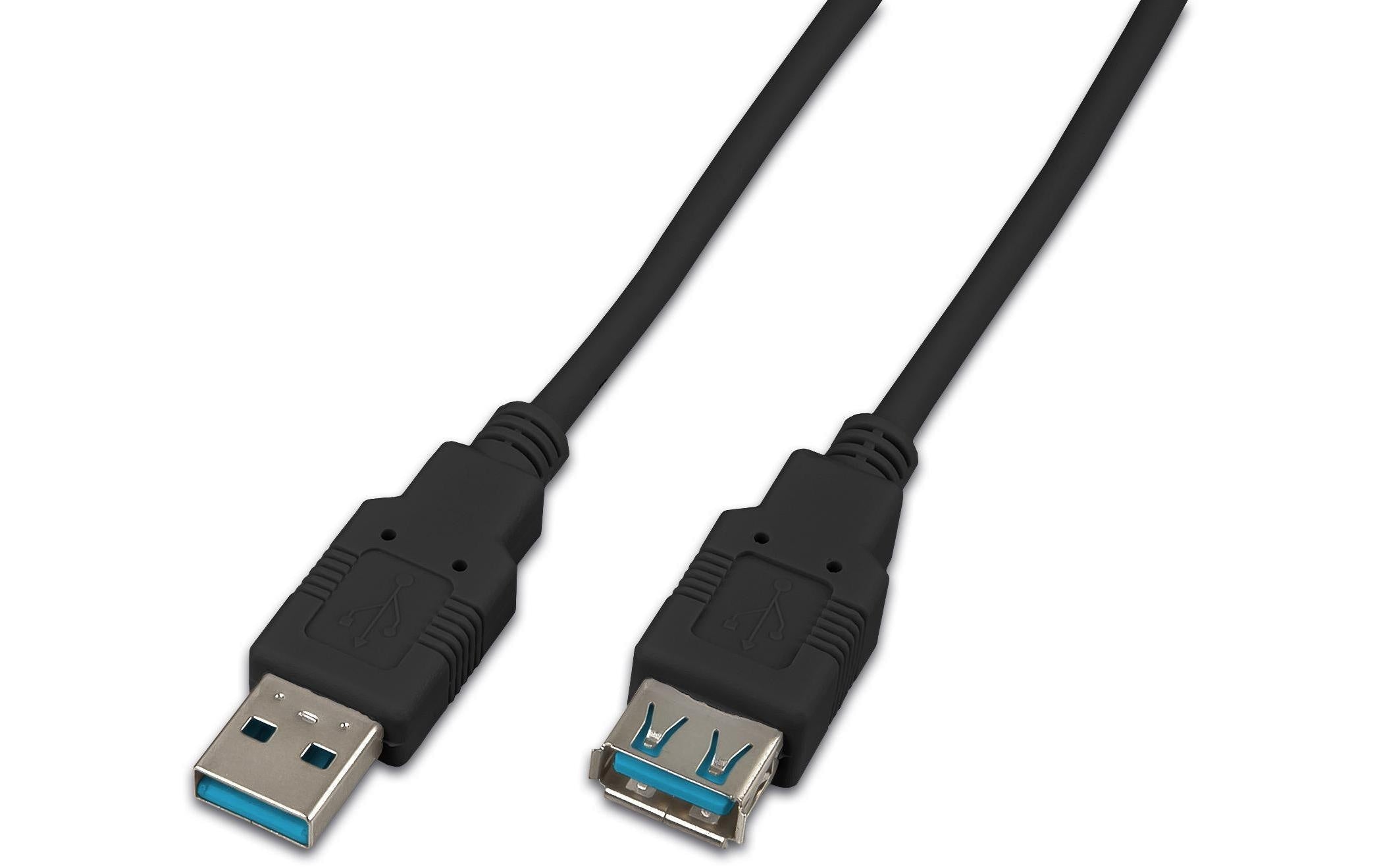 Wirewin USB3.0 Kabel, 1m, A-A, schwarz Verlängerungskabel