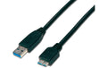 Wirewin USB3.0 Kabel, 1.8m, A-Micro-B. für USB3.0 Geräte, bis 5Gbps, schwarz