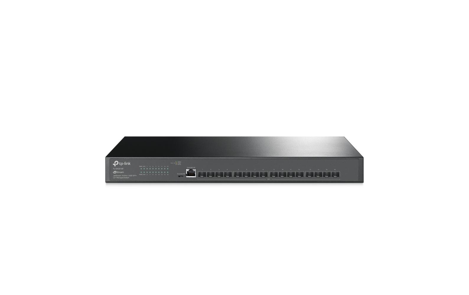 TP-Link TL-SX3016F: 16-Port 10G SFP+Switch L2+ Managed, 19" Rackmount Kit