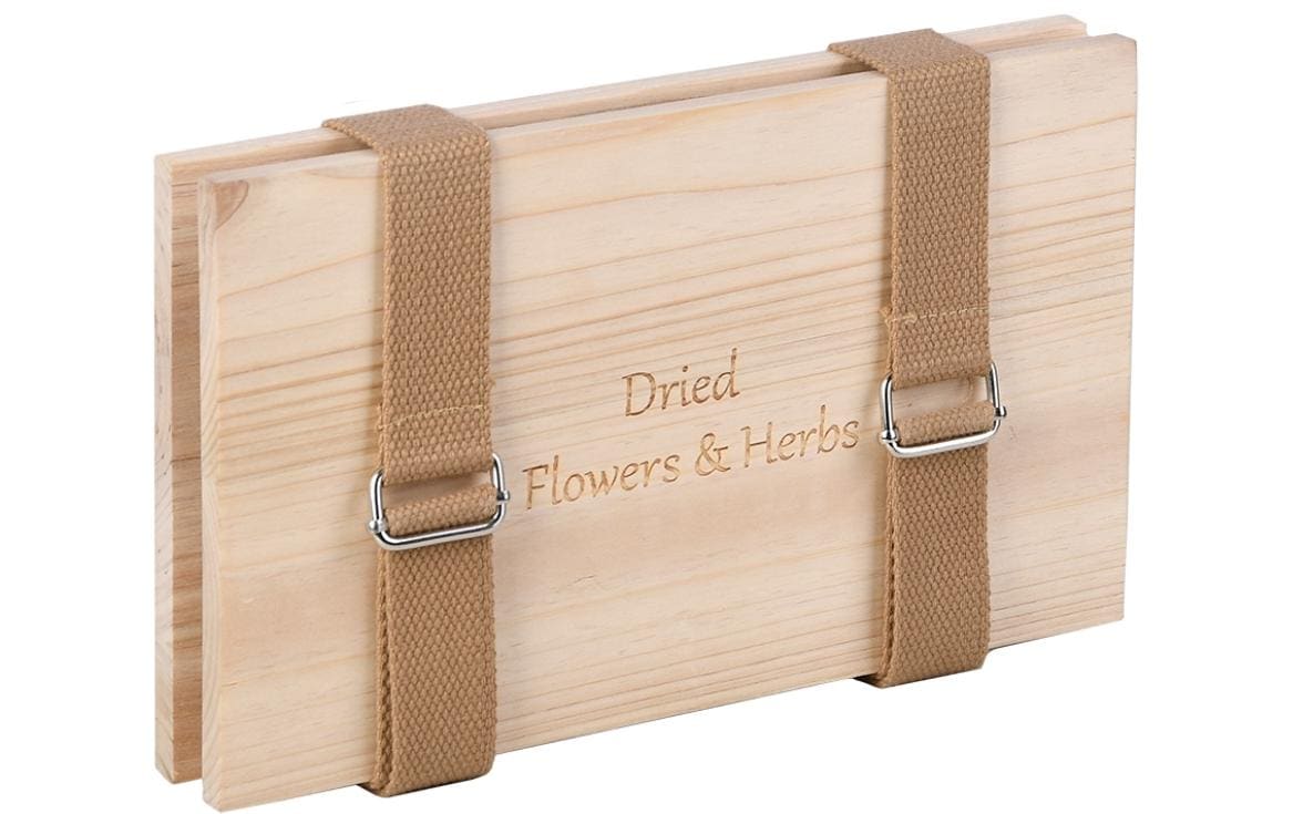 Esschert Design Blumen-und Kräuterpresse 14.4x23x5 (LxBxH), Holz, Polyester, Eisen