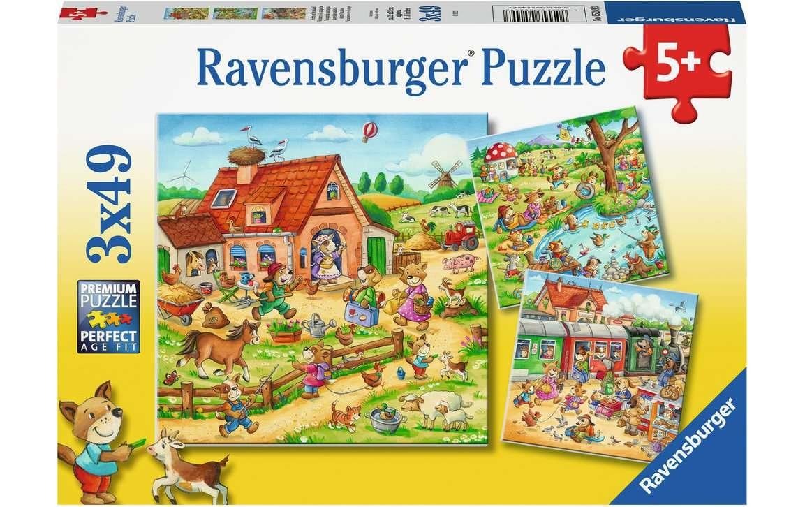 Puzzle Ferien auf dem Land Teile: 3x49