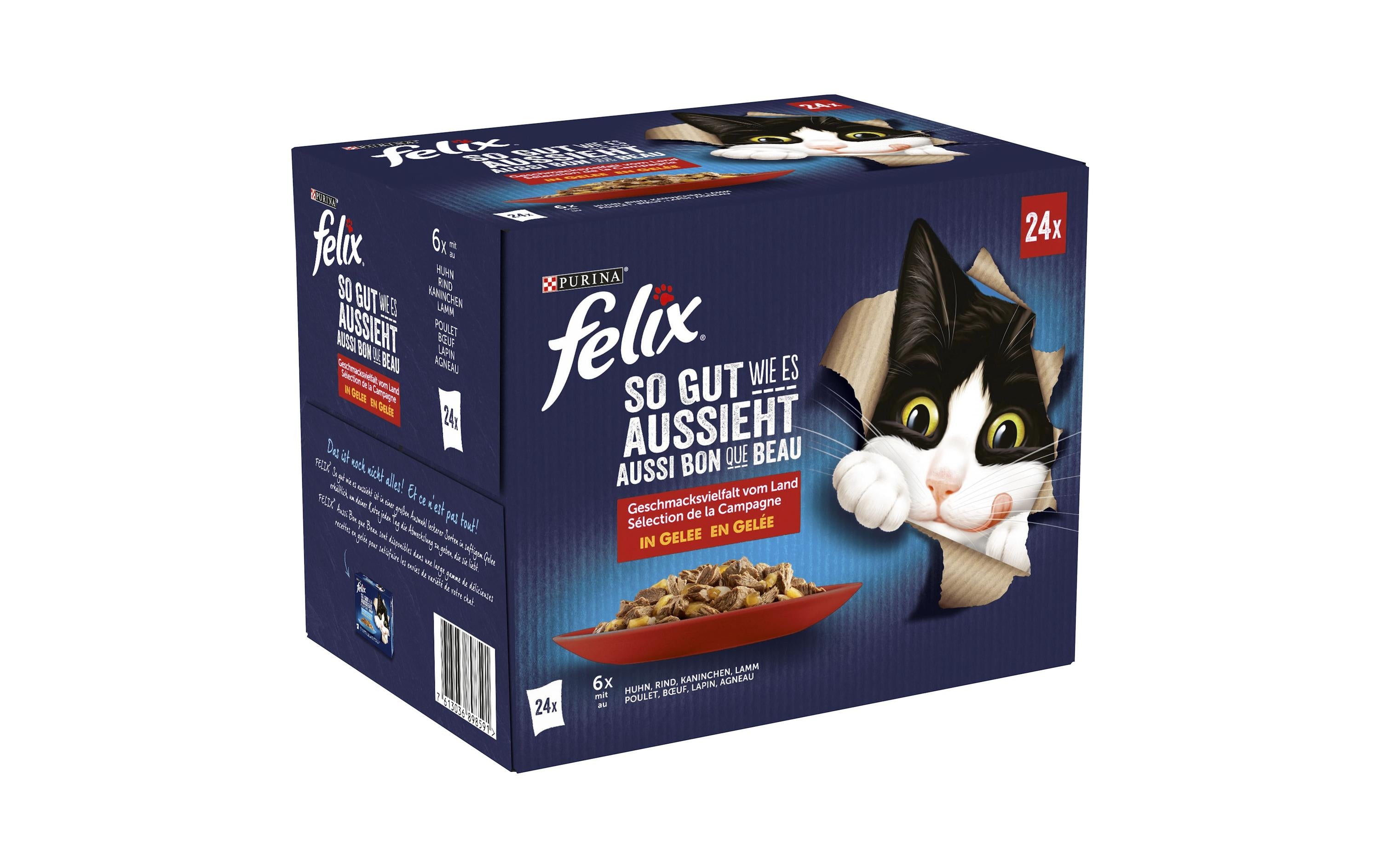 Felix Nassfutter So gut wie es aussieht Fleisch, 24x85g