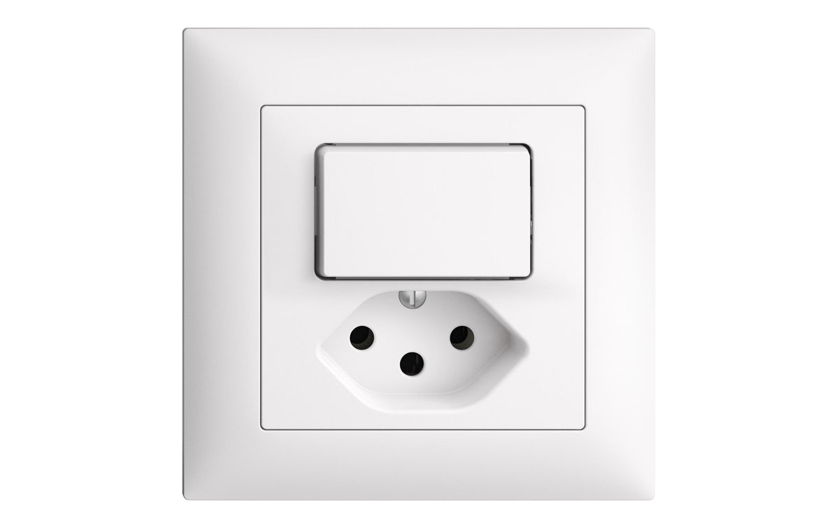 Feller EDIZIOdue Komb 1xT13-T S-O,UP,weiss Komplettset mit Rahmen